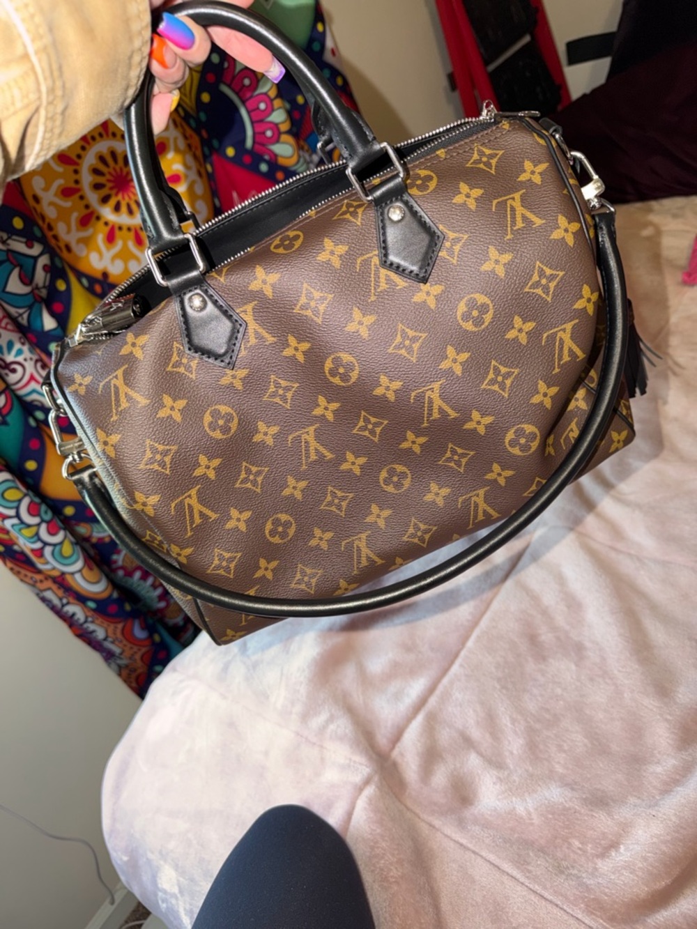 Louis Vuitton Brown Monogram Canvas Speedy soft 30 Bandoulière Bag - Picture 2 of 12